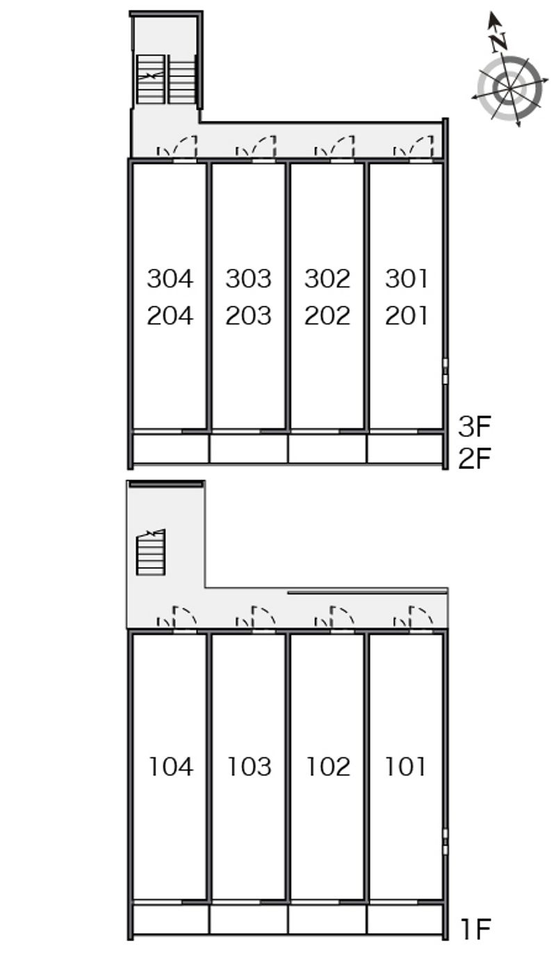 クレイノリバーパーク 間取配置図