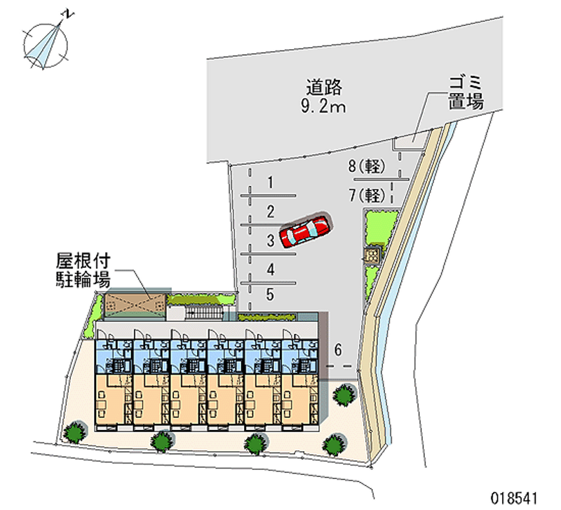 レオパレスロザリオン 月極駐車場