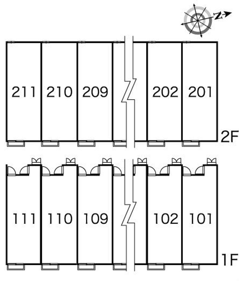 レオパレス春望 間取配置図