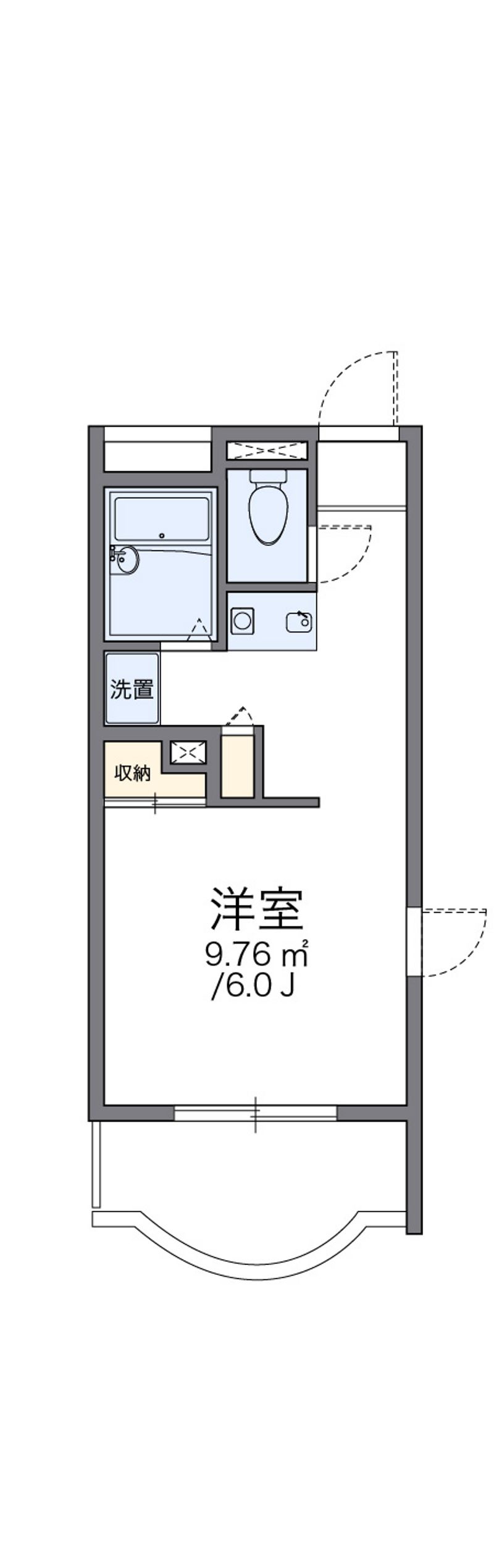 レオパレスパティオ 間取図