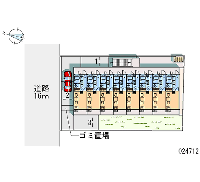 レオパレス淀川 月極駐車場