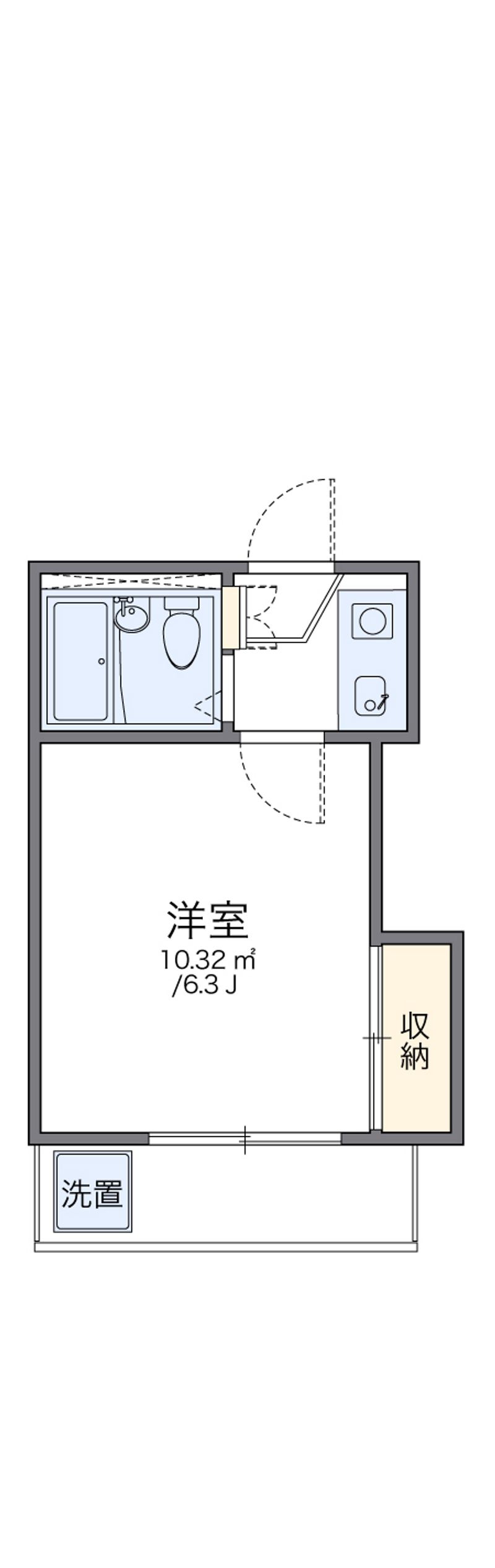 レオパレス新伊丹第２ 間取図