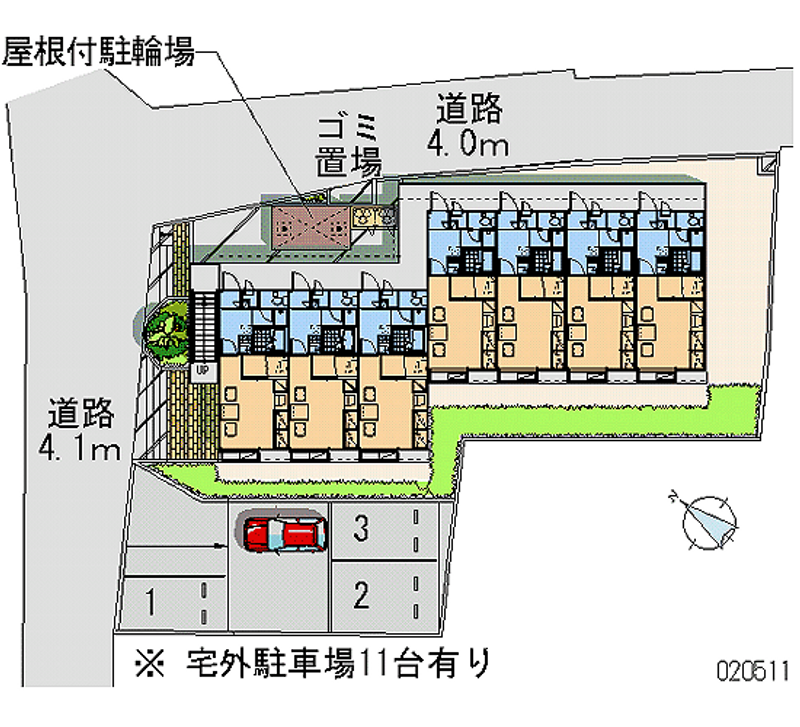 レオパレスＭＩＹＯⅡ 月極駐車場