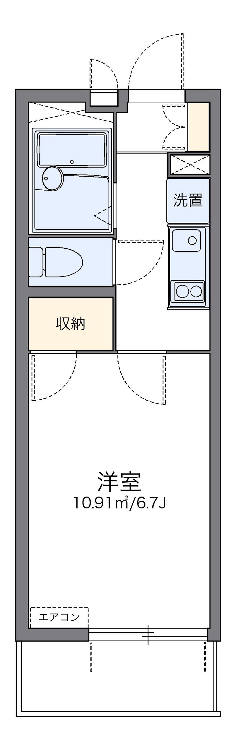レオパレスＫＡＺＵ 間取図