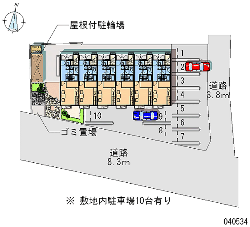 レオパレス小町塚 月極駐車場