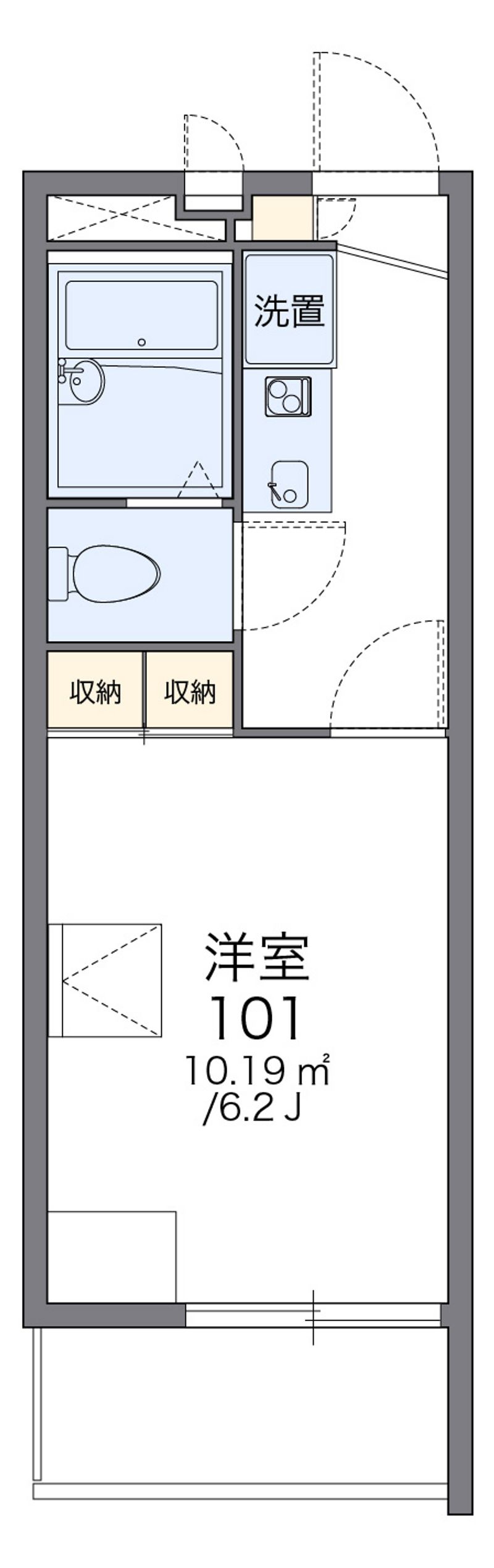 レオパレスレグルス 間取図