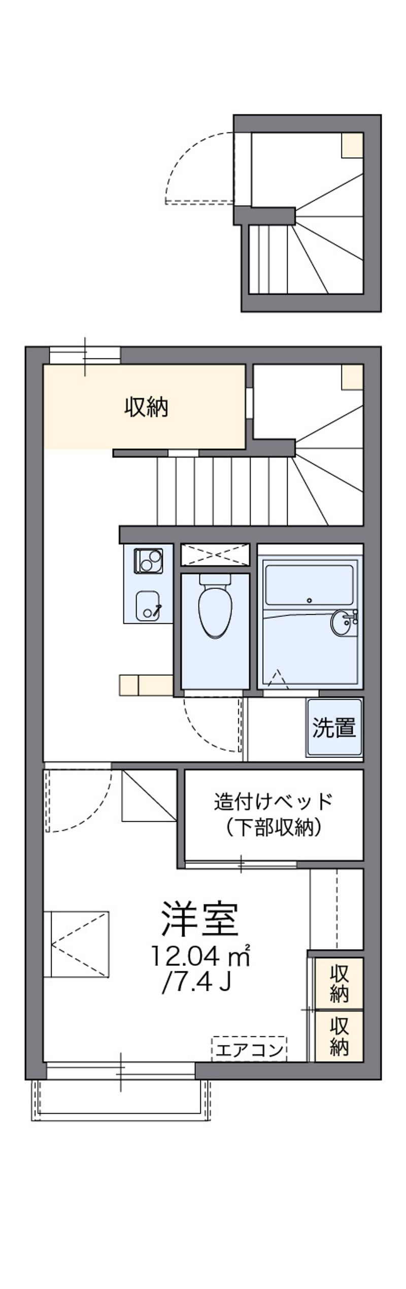 レオパレスオオヒガシ 間取図