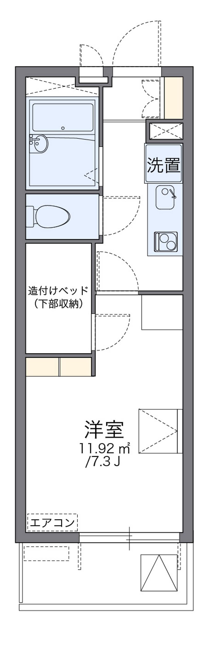 レオパレスヴィラモンド 間取図