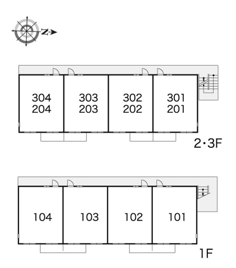 レオパレスサカエⅠ 間取り配置図
