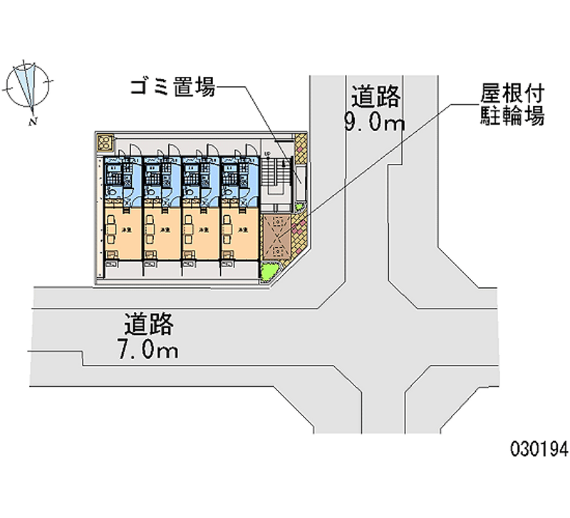 レオパレスグレイス清水 区画図