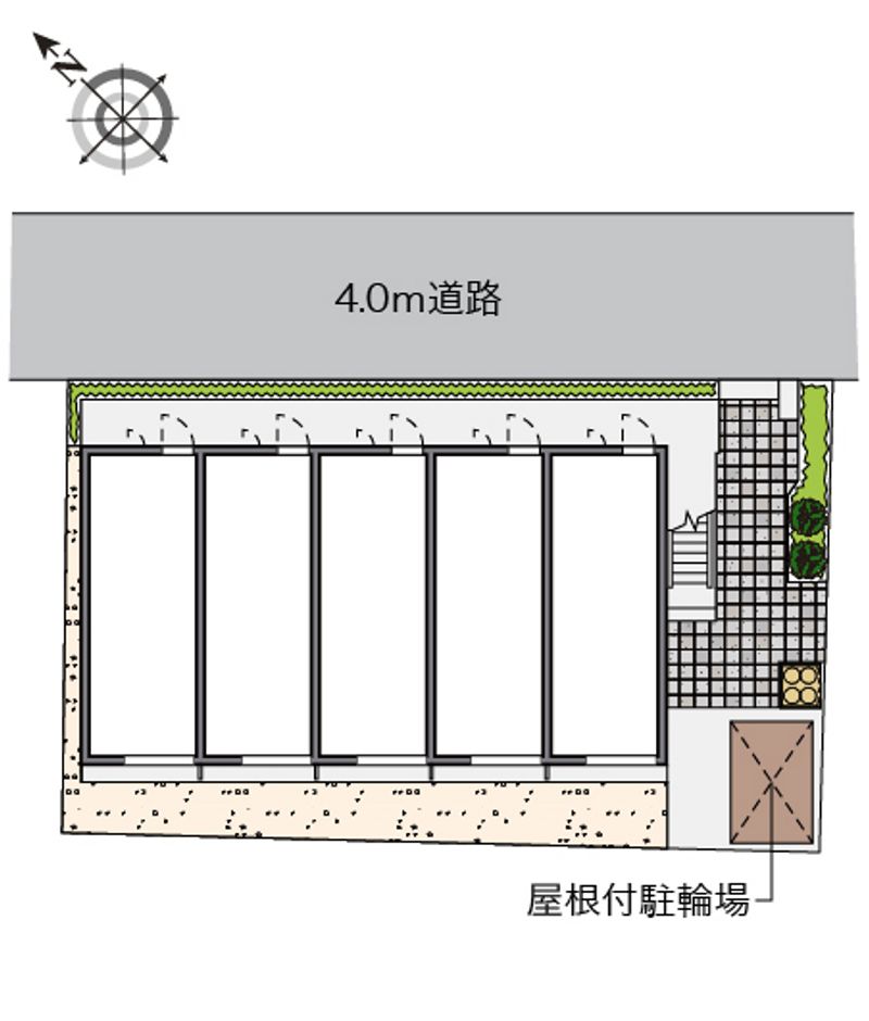 レオパレスルミエール四谷上町 配置図