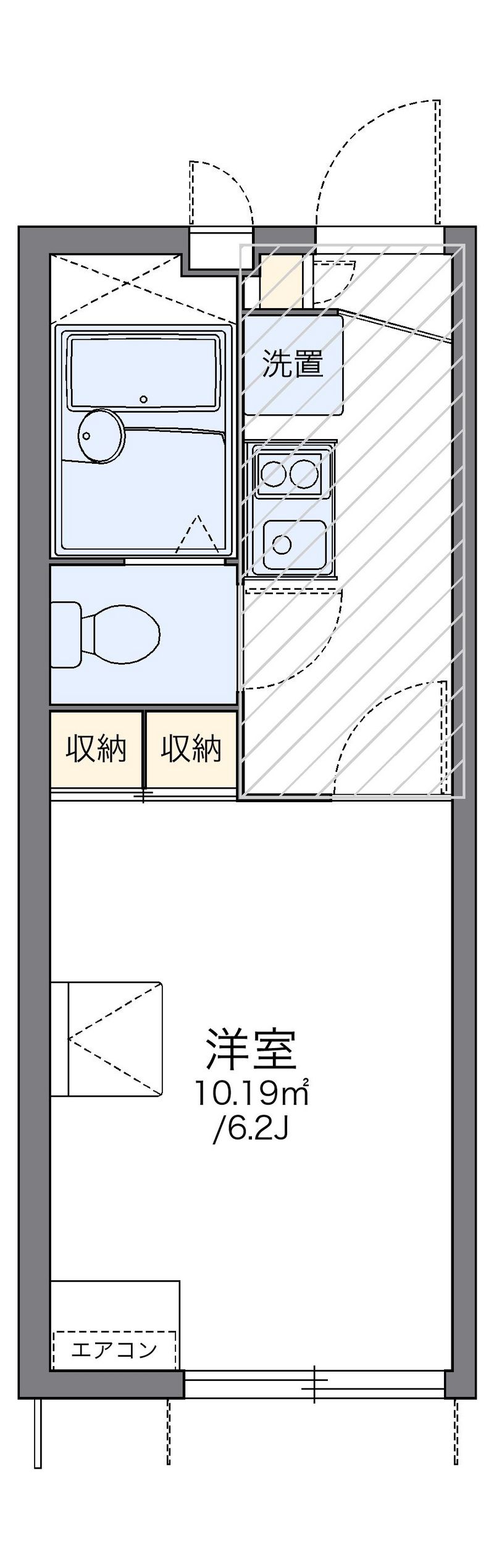レオパレスＪＵＮⅠ 間取図