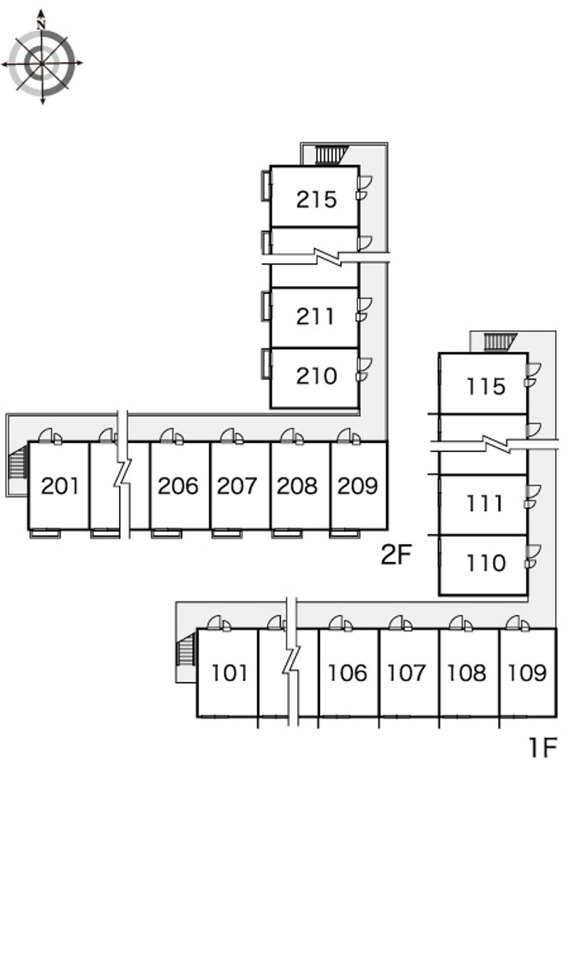 レオパレスプレアデス 間取配置図