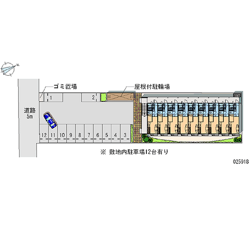 レオパレス蓮町 月極駐車場