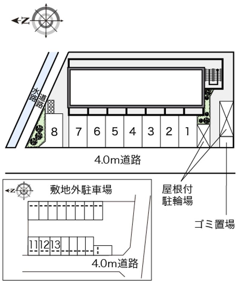 レオパレスキッショー 配置図