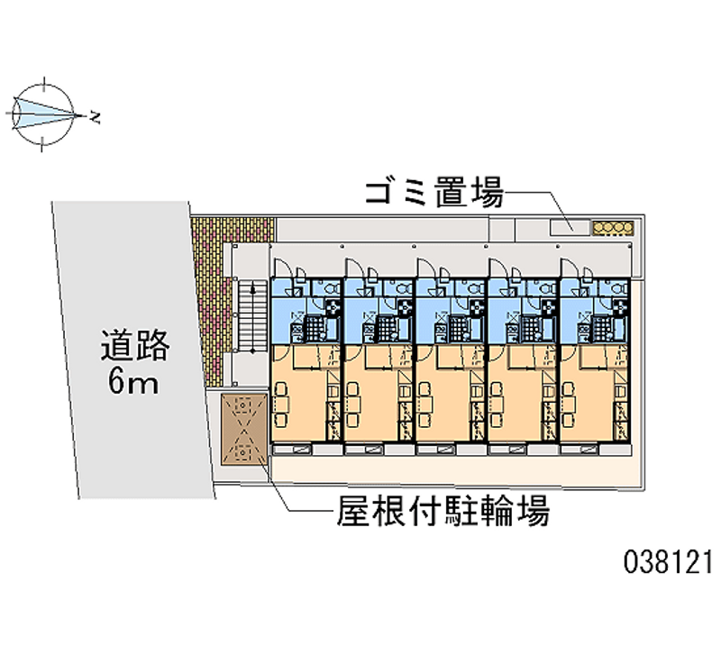 レオパレスハーモニィー　Ａ 区画図