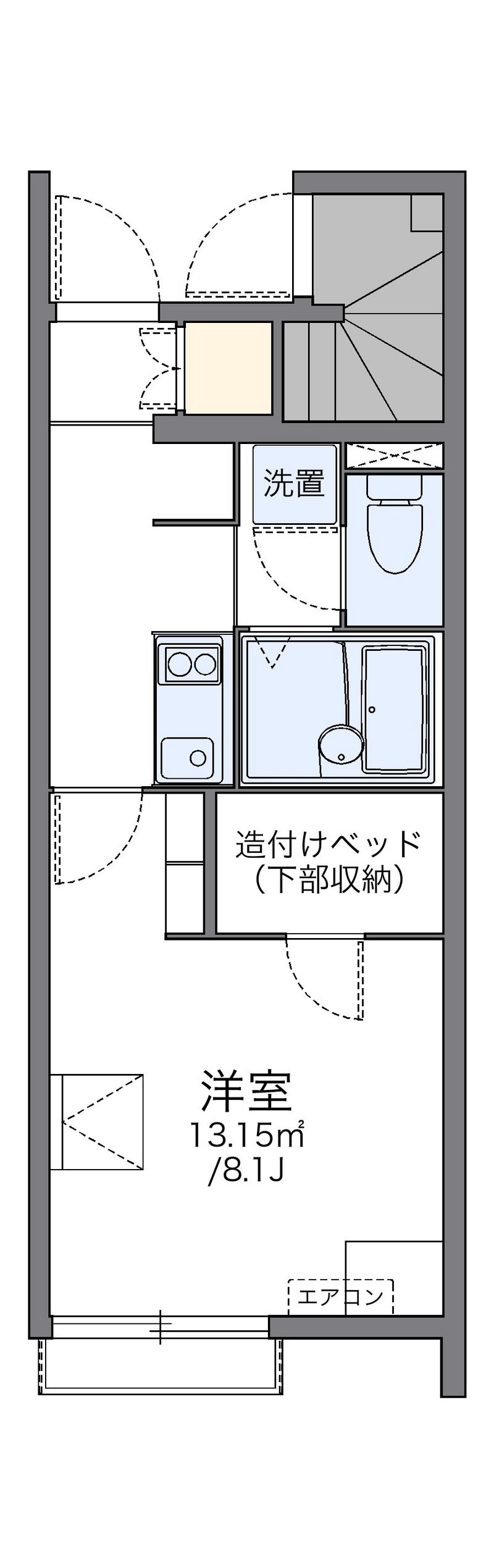 レオネクストＨＩＧＨＷＯＯＤⅡ 間取り