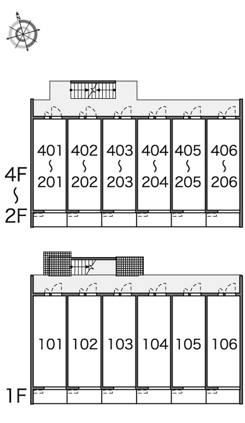 レオパレスＫＴ今池 間取配置図