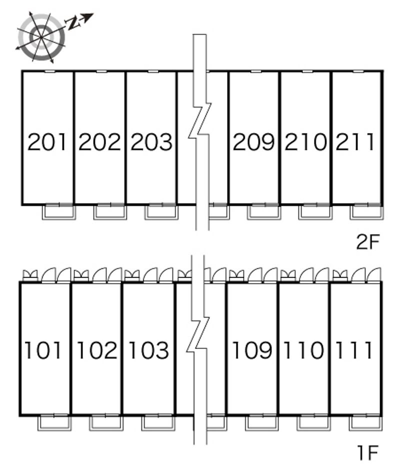 レオパレス四季 間取配置図