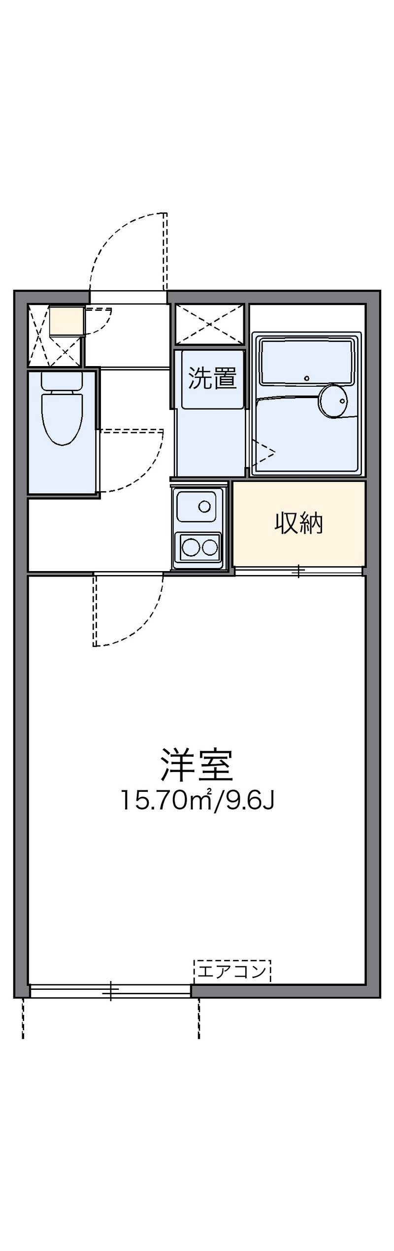 レオパレスポアロ 間取図