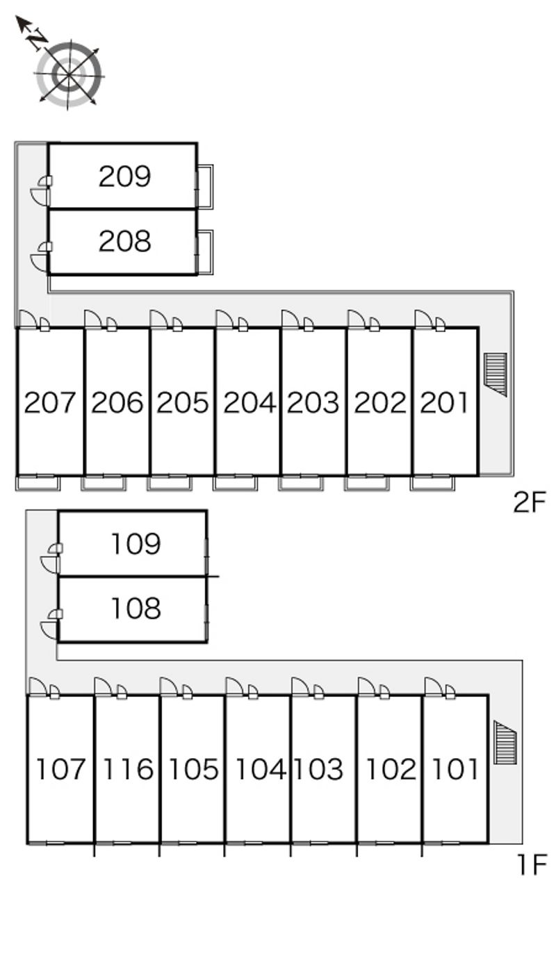 レオパレスＡ　Ｉ 間取り配置図