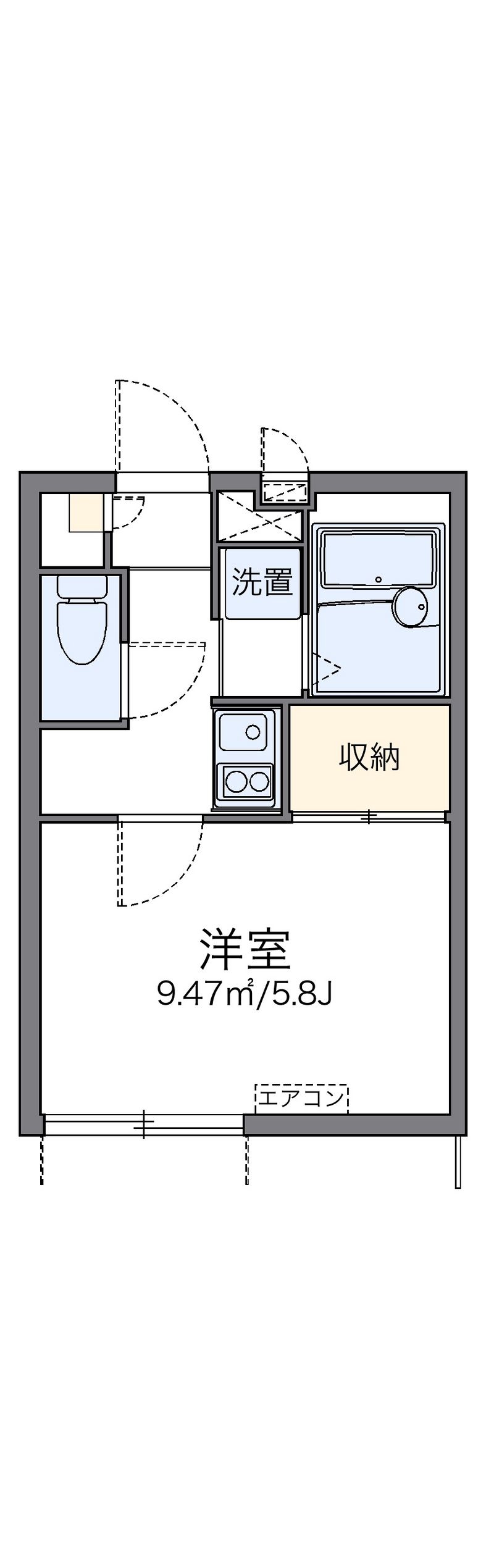 レオパレススター 間取図