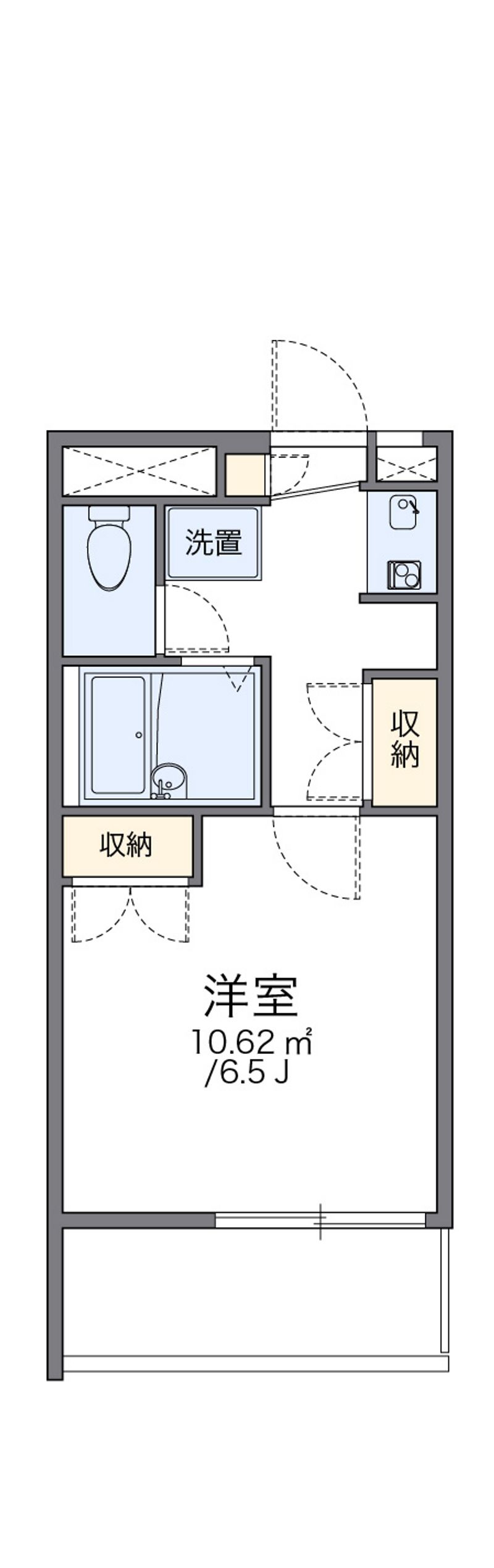 レオパレスヒルズ日野 間取図