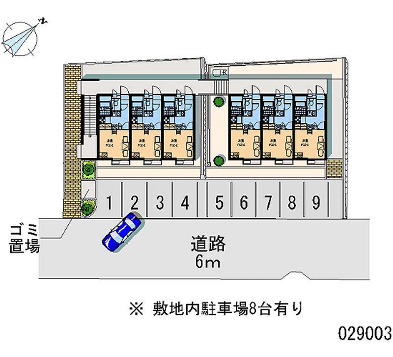 レオパレスひよりが丘 区画図