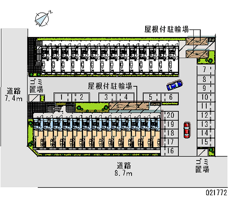 21772 bãi đậu xe hàng tháng