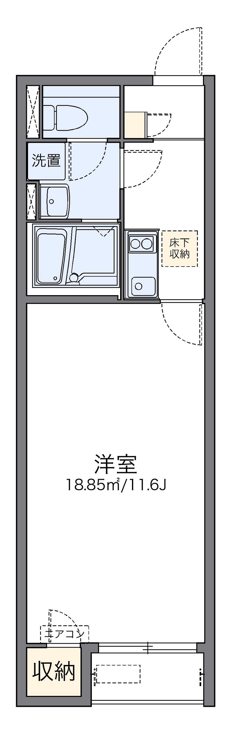レオネクストウイングＡ 間取図