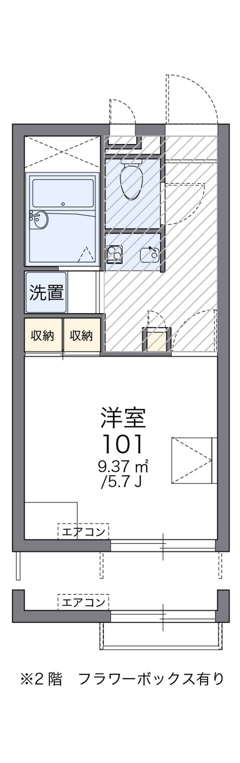 レオパレスＹＵＫＡＲＩ 間取図