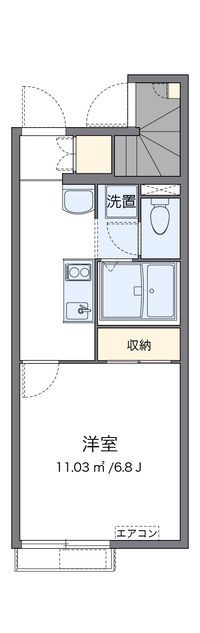 レオパレス白石蔵王 間取り図