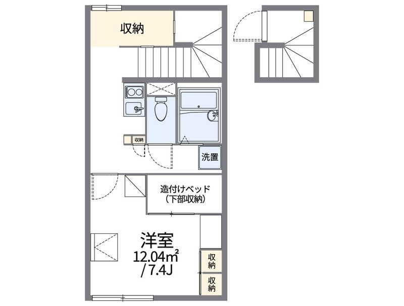 レオパレスマロンハイツ　Ⅳ 間取図