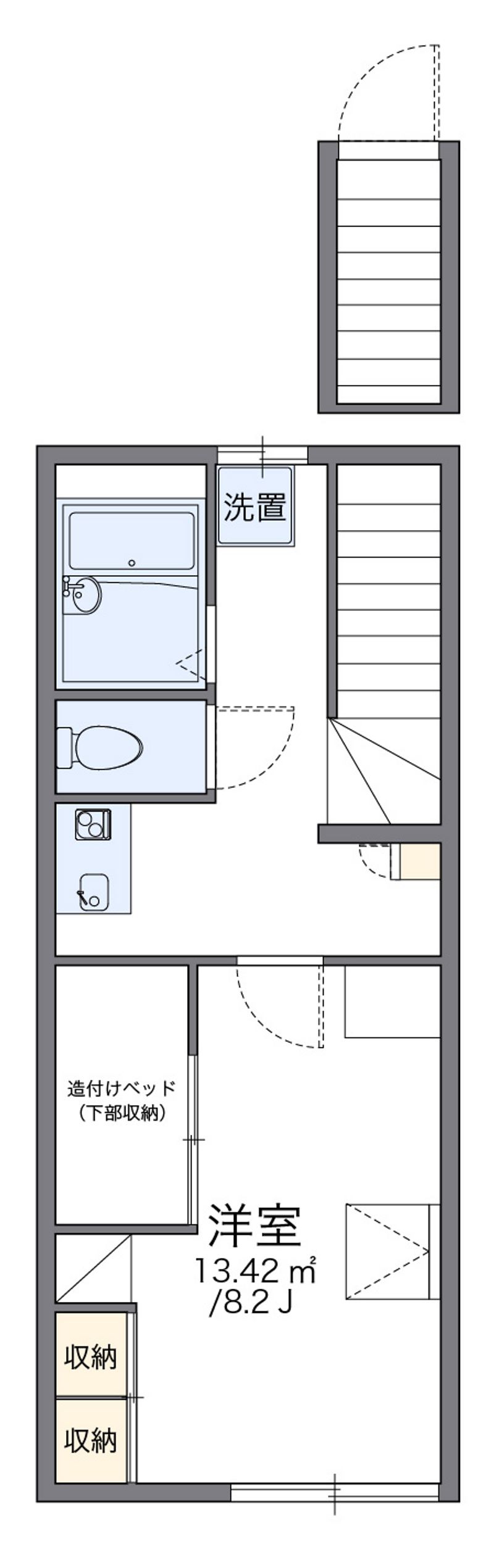 レオパレスパイナリー 間取図