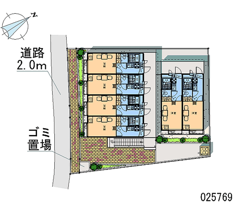 レオパレスユーハイツ　藤沢 区画図