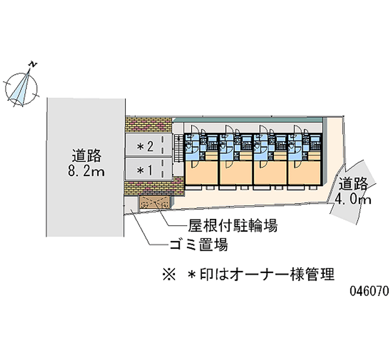レオパレスアルカディア畑原 区画図