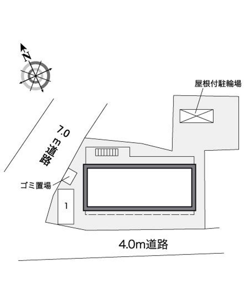 レオパレスエミル　ジョセフ　Ⅰ 配置図