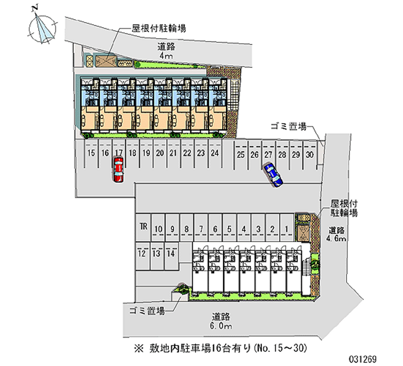 レオパレスシンクタンク 月極駐車場