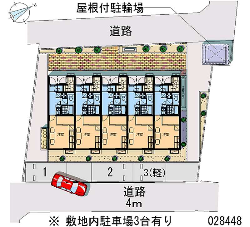 レオパレス大学病院下 月極駐車場