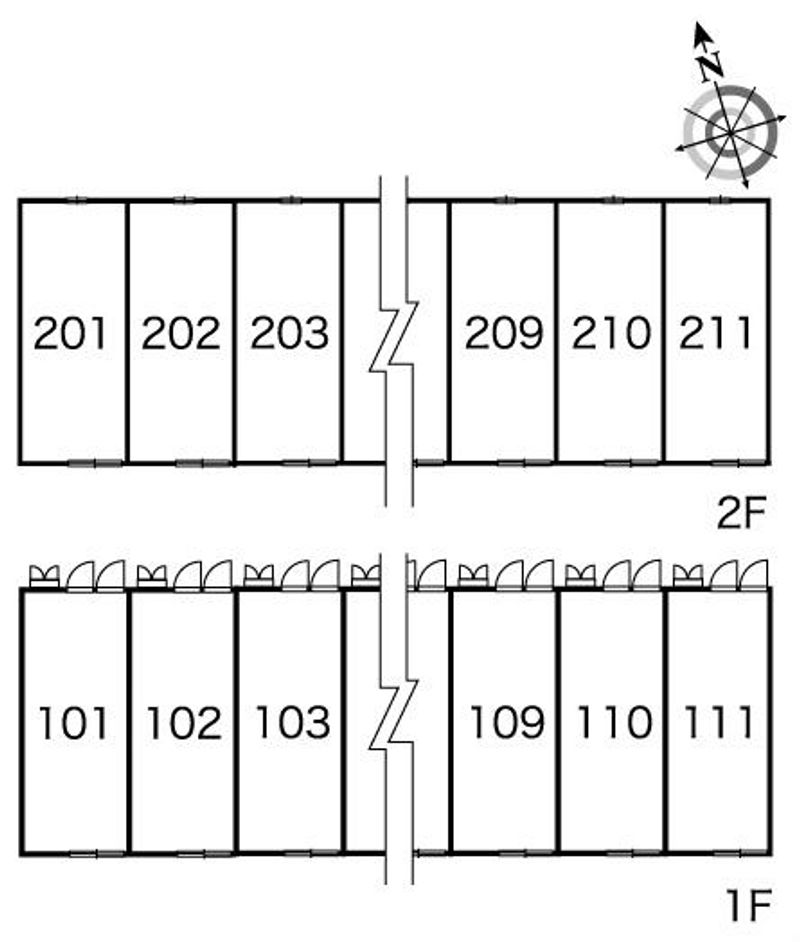 レオパレスメイプル 間取配置図