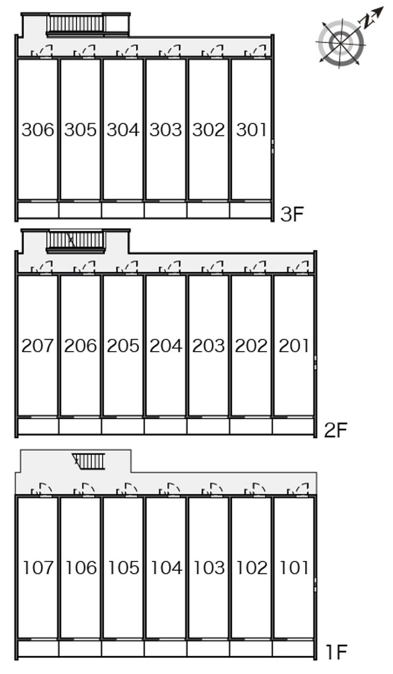 クレイノ志賀本通 間取配置図