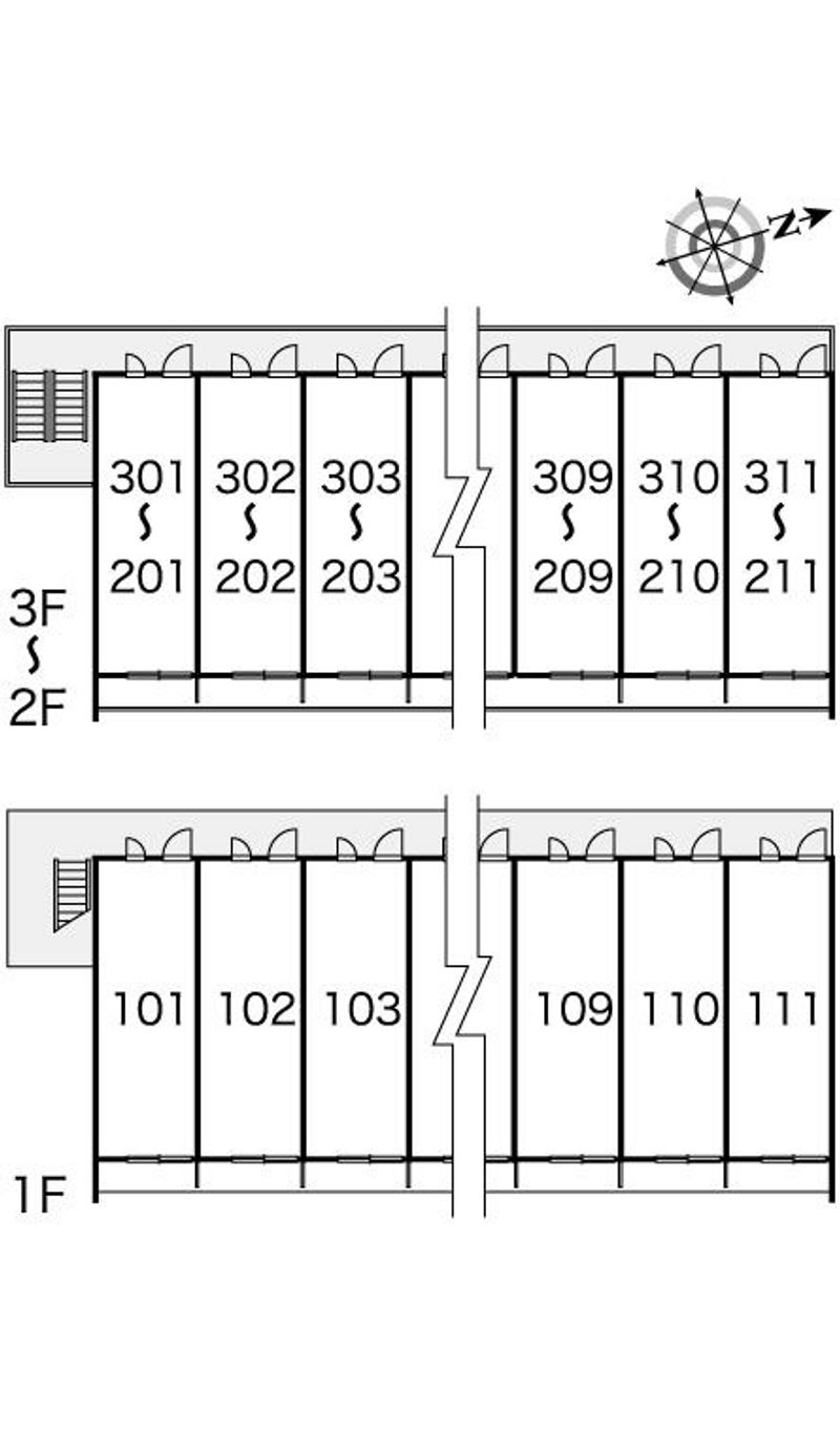 レオパレスＭａｕｎａ 間取配置図