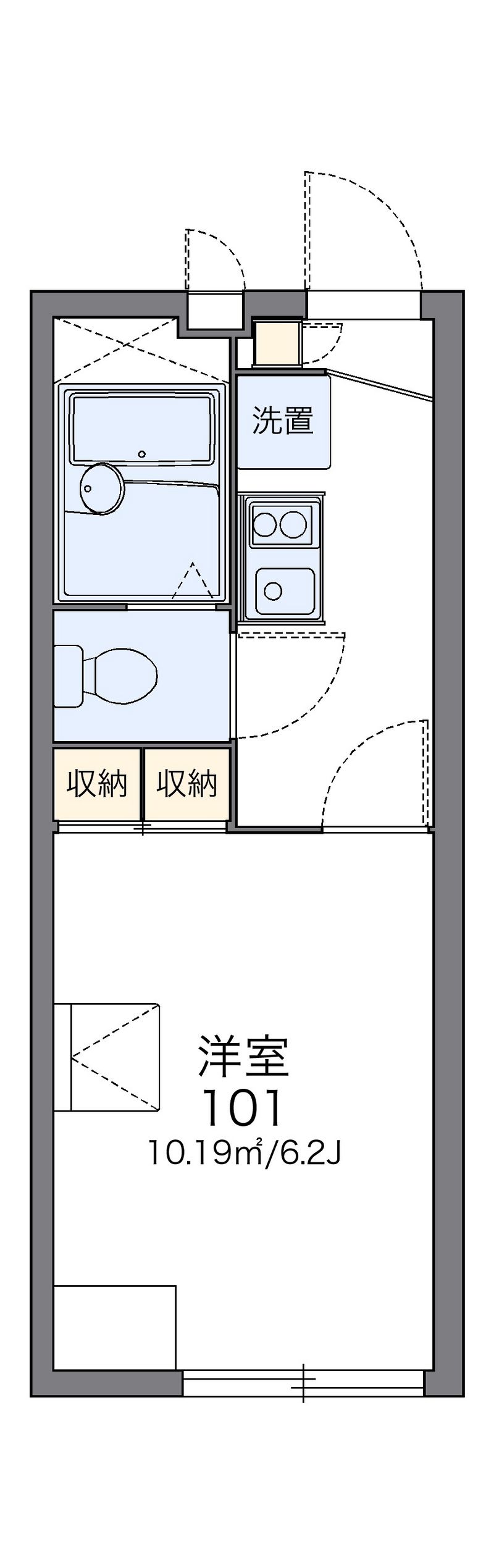 レオパレスファーレⅤ 間取図