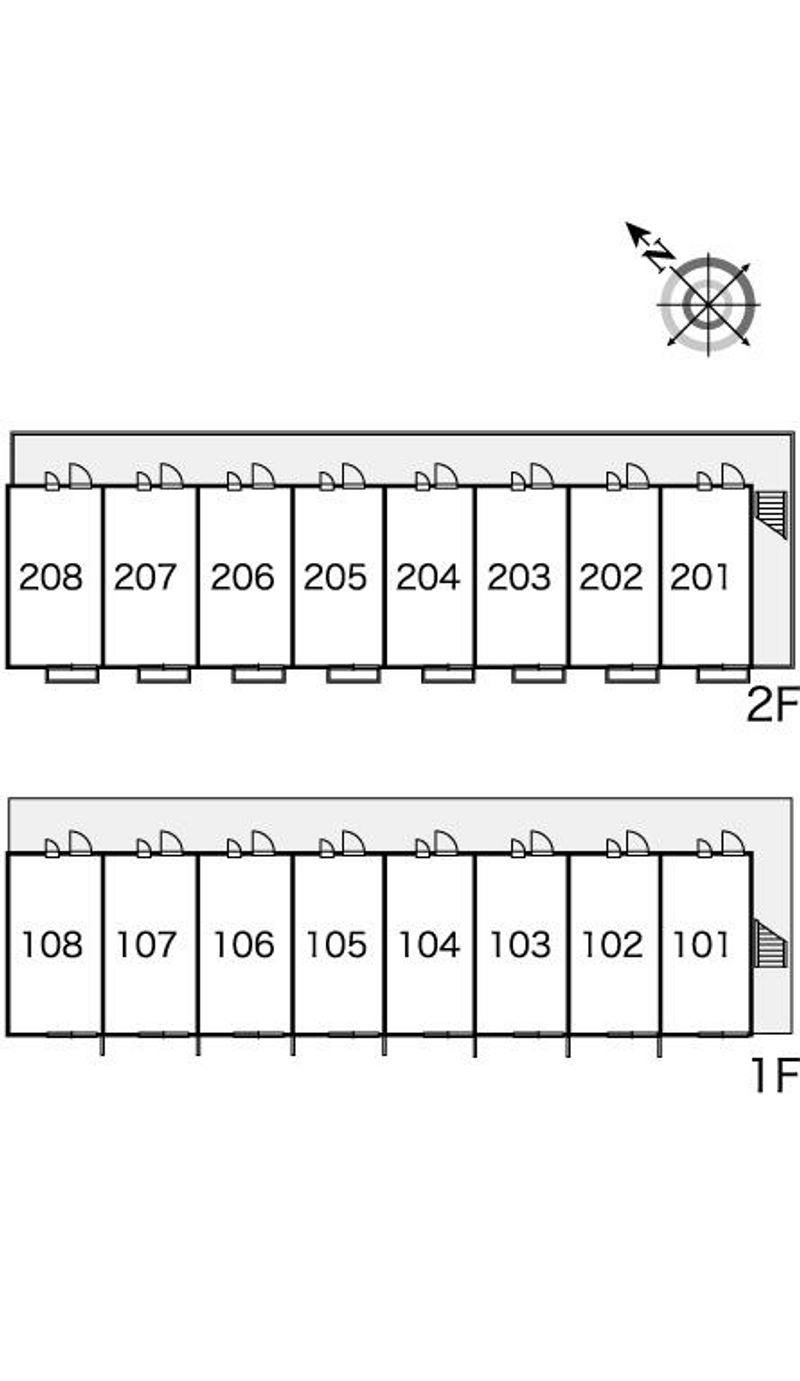 レオパレスＩＺＭ　Ⅳ 間取配置図