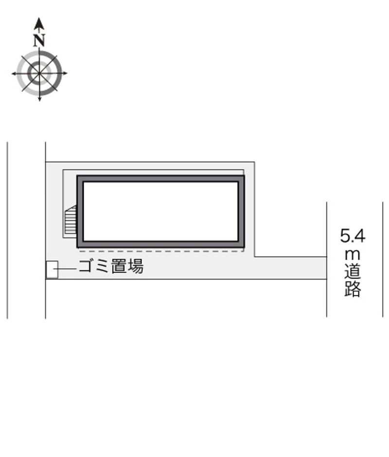 レオパレスグリーンコート 配置図