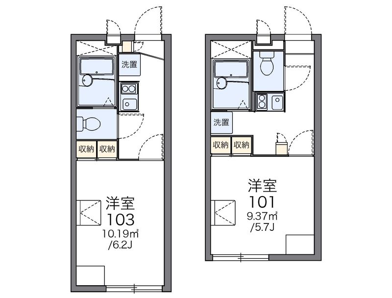 レオパレスガーデン桜ヶ丘 間取図
