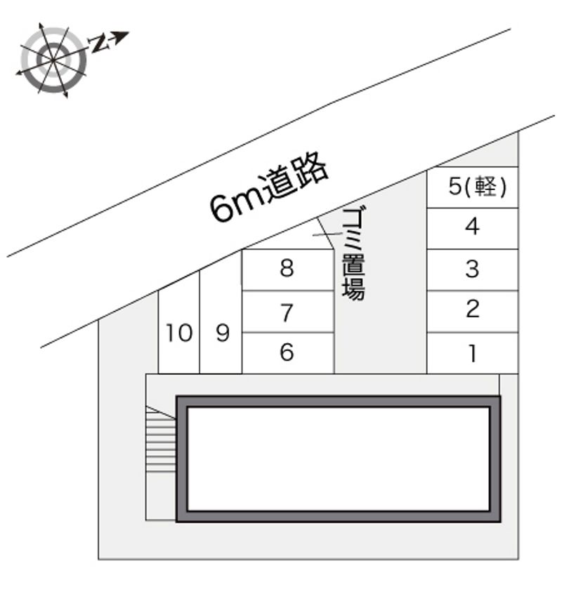 レオパレスかめつか 配置図