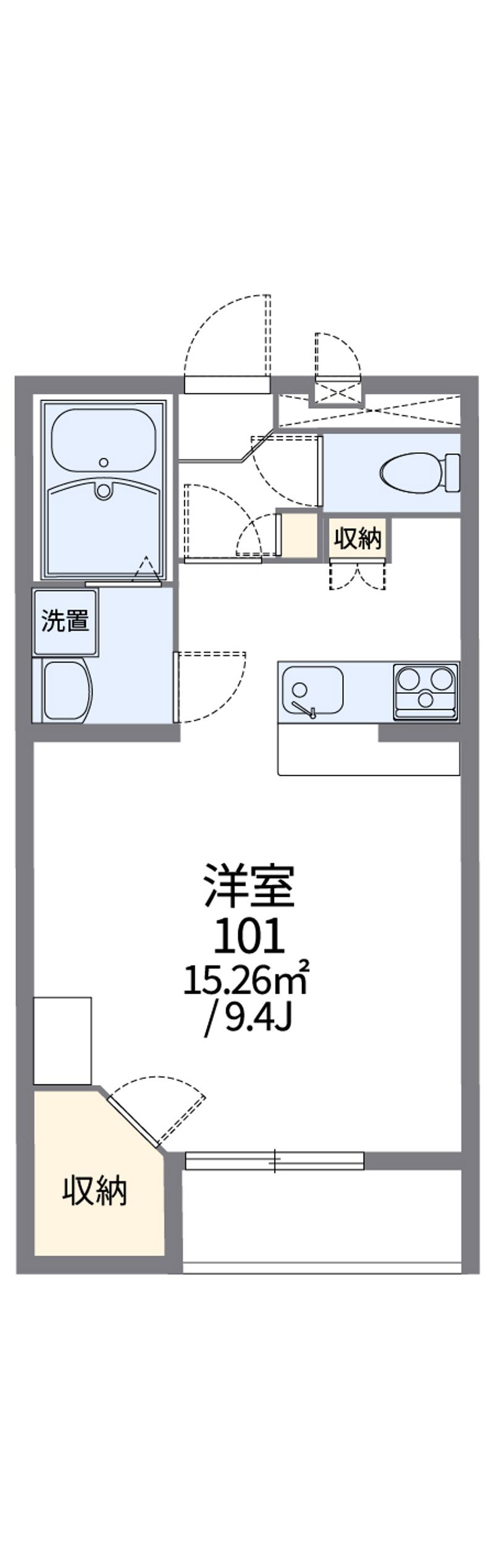 レオパレスイーグルⅤ 間取図