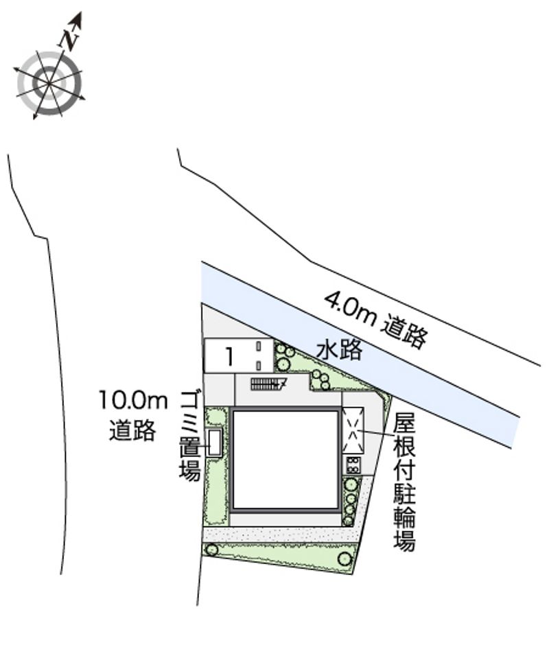 レオパレス常盤 配置図