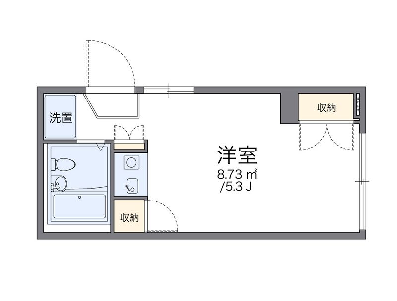 レオパレス新宿Ａ館 間取図